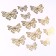 Set for decorating "Butterflies", set 12 pcs, color holography gold