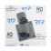 RTP ramp, horizontal, 100 x 100 mm, d = 50 mm, dry shutter, plastic grate, gray grate