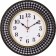 Walls Wall interior, silent, d-29 cm, black with gold
