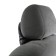 Car bone pillow, on the headrest, eco -leather, black, 16x24 cm