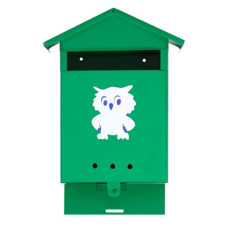 Mail box without a lock (with a loop), vertical, "house", mix-6