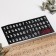 Piano piano stickers 4 x 0.8 cm, colored, 88 keys, transparent