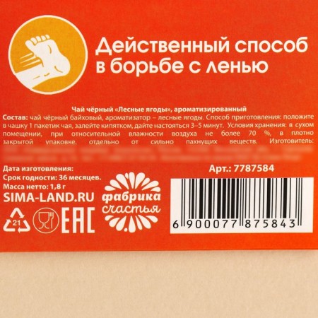 Tea bag "Pendelflucin", taste: forest berries, 1 pc. X 2 g.-4