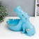 Souvenir Polystone stand "Blue Hippo" 22x16.5x30 cm
