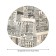 Groundpress on the table “Groundy newspapers”, round, oxford, elastic band, size 120x120 cm, diameter 75-100 cm