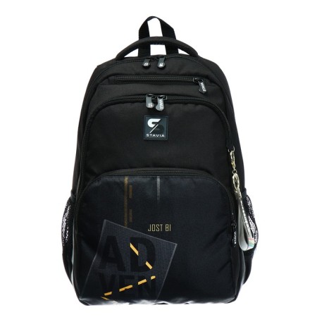 Youth backpack, 42 ​​x 31 x 13 cm, ergonomic back, stavia "adventure", black-2
