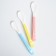 A nursery spoon for feeding, with a soft tip, from 5 months, color mix
