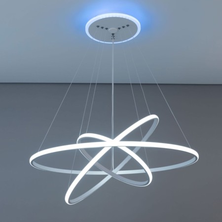 Suspended Citilux “Neon Smart” CL731A090E 80x80x40 cm, 3x36.7W, LED, white color-3