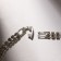 Bracelet with rhinestones "shine" 2 rows, white color in silver, 18 cm