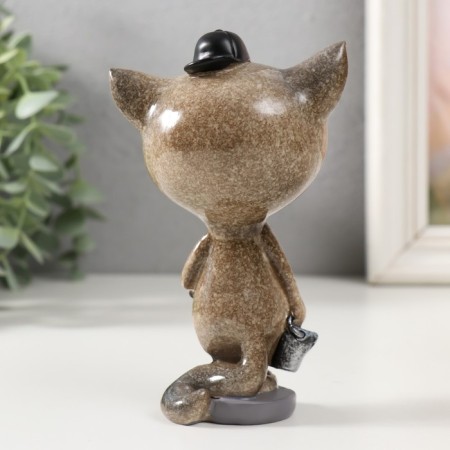 Souvenir Polystone Lak "Cat Malel" 8.2x6x13 cm-2