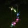 Garden lamp on the solar battery "Dragonfly", 12.5 × 86 × 12.5 cm, 6 LED, glow of multi
