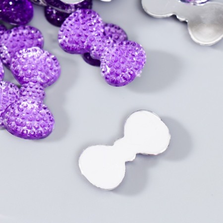 Decor for creativity Plastic "Rhinestial Balt. Lilac" set 40 pcs 1.3x2.4 cm-1