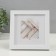 Photo frame Plastic "Mira" 15x15 cm, 641861 White (plastic screen)
