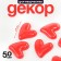 Caboshon "heart", set of 50 pcs., Size 1 pc. - 2.6 × 2.6 × 0.3 cm, red color