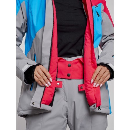 Ski jacket female, size 44, raspberry color-7