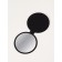 Folding mirror (1) b/took D7.2cm to leatherette/acrylic Cheron package QF
