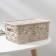 Storage basket with a lid "Chamomile", 3 l, 24 × 18 × 10.5 cm, color Latte