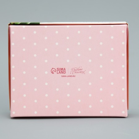 Confectionery packaging, a box with lamination "Tulips", 10 x 8 x 3.5 cm-3