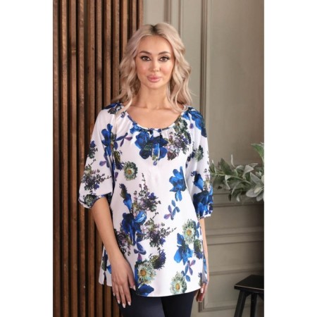 Female blouse, size 46, white color-8