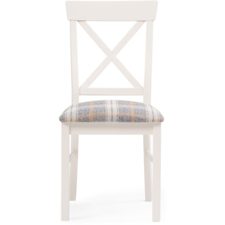 Wooden Calatei chair array of beech/fabric, ivory/gray 46x55x93 cm-1