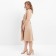 Women's dress with Minaku belt: casual collection beige color, pr 48