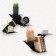 Pan-column "Italian", 2 pcs, black, metal thickness 2 mm, 39 x 16 x 25 cm