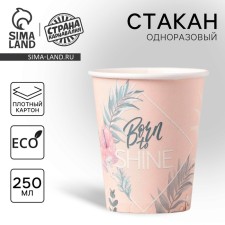 A one -time paper glass 