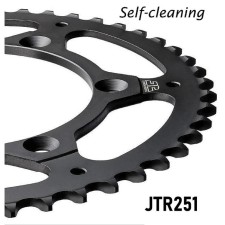 The rear star with self -cleaning JTR251, chain 520, 49 teeth