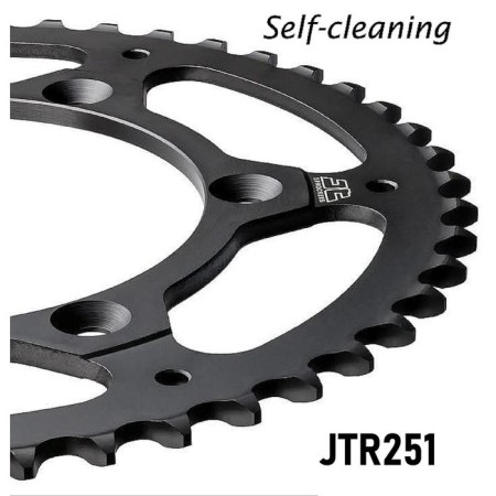 The rear star with self -cleaning JTR251, chain 520, 49 teeth
