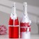 Decoration for champagne "Carmen", red-white