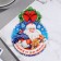 Medal "Gift from Santa Claus" glitter, bullfinch, 10x10 cm