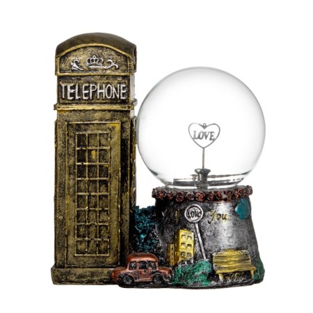 Plasmic ball Polystone "London telephone booth" 19.5x15x16 cm-7