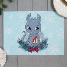 New Year's napkin on the table 