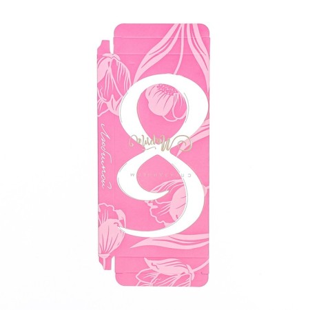 Gift box for tiles of chocolate, without a window "beloved", 17 x 8 x 1.4 cm-4