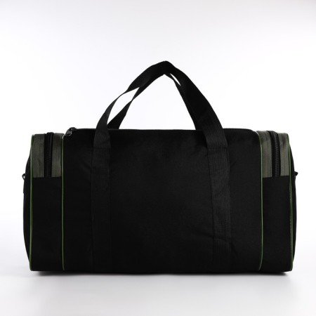 Road bag on lightning, 3 outer pockets, long belt, black color/hack-1