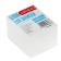 Block for records, on gluing, 6x5x4 cm, 65 g/m2, 90%, white, calligrata