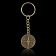 A keychain for keys, metal, amulet "Road amulet" Diam. 2.5 cm