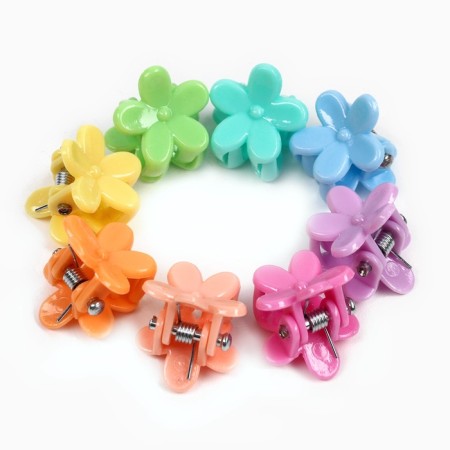 Gift set, hair gum 10 pcs, hairpin crab 12 pcs, cold heart-4
