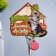 Key "House where the heart" is cat, 15x14x1 cm