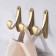 Furniture hook CAPPIO Classic, one -rot, matte gold
