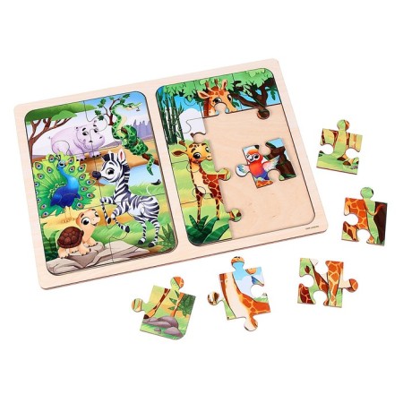 Puzzles "Walk in the zoo"-1