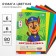 Complexed paper, 16x23 cm, 6 sheets, 6 colors, coated, one -sided, in a package, 80 g/m², puppy patrol