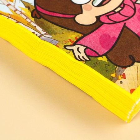 Paper Napkins "Mabel and Deer", 33x33 cm, 20 pieces, 3 layers, gravity farm-5