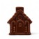 Milk chocolate with gingerbread house