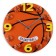 Children's wall clock "Basketball", discrete move, D-30 cm