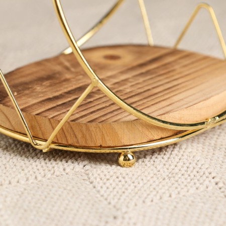 Cashpot stand "Astrid" oval 13x10x13cm-2