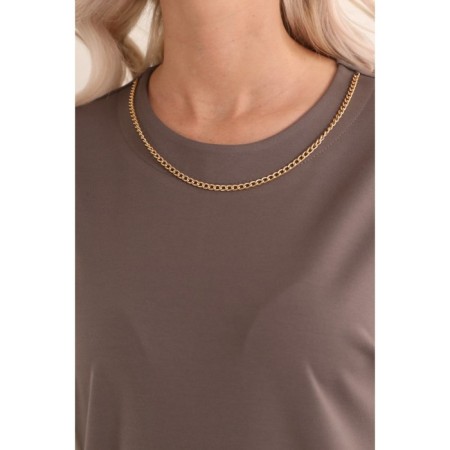Women's dress, size 46, beige color-8