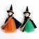Baba - Yaga with a broom, color mix