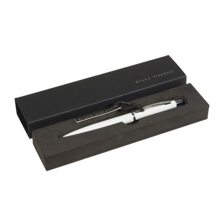 Automatic ball handle, 1.0 mm, BrunovisConti San Remo, blue rod, metal case Soft Touch, in case