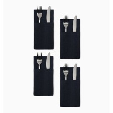 A set of envelopes for the devices Home Collection Blue-4 pcs, 22x10cm, 100%linen